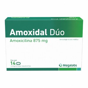 AMOXIDAL DUO 875 MG - CAJA x 14 COMP