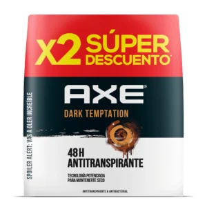 ANTIT. AXE DARK TEMPTATION AEROSOL CORPORAL - FCO x 152 ML - PREPACK x 2 - OFERT