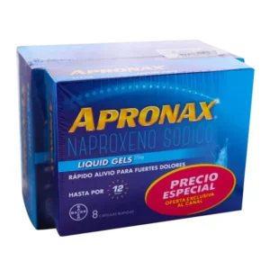 APRONAX LIQUID GEL 275 MG - PREPACK - CAJA x 50 CAPS BLANDAS + CAJA x 8 CAPS BLANDAS - OFERTA ESP.