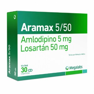 ARAMAX 5 MG/50 MG - CAJA x 30 CAPS