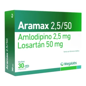 ARAMAX 50 MG/2.5 MG - CAJA x 30 CAPS