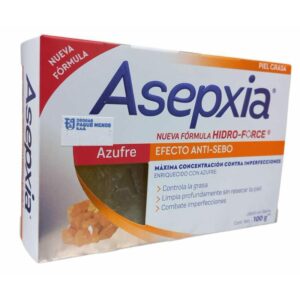 ASEPXIA JABON AZUFRE GENOMA - CAJA x 100 GR