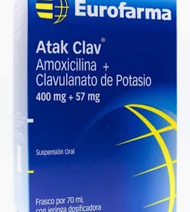 ATAK CLAV 400 MG + 57 MG SUSP. ORAL - FCO x 70 ML