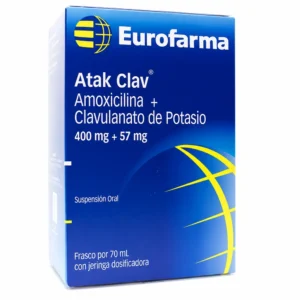 ATAK CLAV 400 MG + 57 MG SUSP. ORAL - FCO x 70 ML