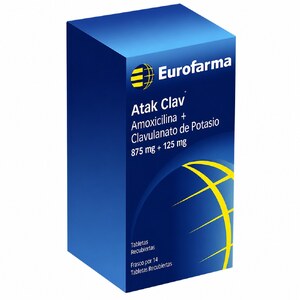 ATAK CLAV 875 MG + 125 MG - CAJA x 14 TAB
