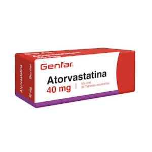 ATORVASTATINA 40 MG - CAJA x 30 TAB. REC.