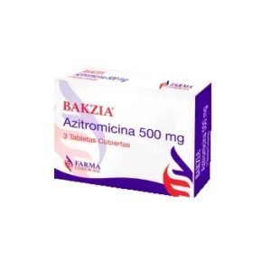 BAKZIA 500 MG - CAJA x 3 TAB RECU (AZITROMICINA)