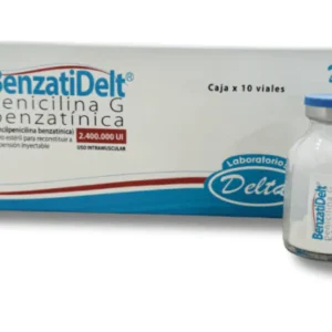 BENZATIDELT 2.400.000 UI POLVO PARA RECONS A SUSP INY - CAJA x 10 VIALES