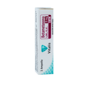 BETAMETASONA 8 MG/2 ML SLN INY - CAJA x 1 AMP