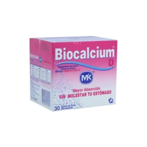 BIOCALCIUM D 500MG/200UI POLVO EFERV - CAJA x 30 SOB