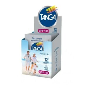 BLOQUEADOR SOLAR TANGA SPF 100 ADULTOS CREMA EXTRAMA PROTEC. TOP - CAJA PLEGADIZA x 12 SACHETS x 10 ML C/U
