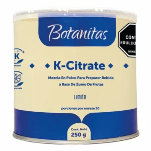 BOTANITAS K-CITRATE (CITRATO DE POTASIO) MEZCLA EN POLVO - LATA x 250 GR - SABOR A LIMON