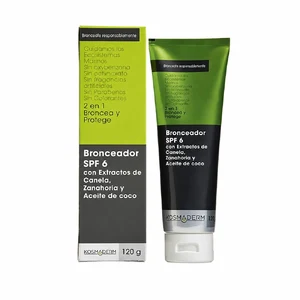BRONCEADOR Y PROTECTOR SOLAR SPF 6 CANELA, ZANAHORIA, ACEITE DE COCO x 120 GR