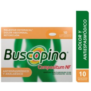 BUSCAPINA COMPOSITUM NF 10 MG + 325 MG - CAJA x 10 COMP.