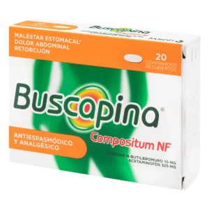 BUSCAPINA COMPOSITUM NF 10 MG + 325 MG - CAJA x 20 COMP.