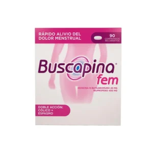 BUSCAPINA FEM 20 MG /400 MG - CAJA x 90 COMP