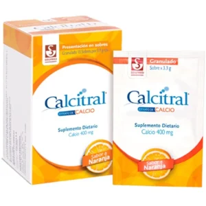 CALCITRAL D 600 MG/400 UI GRANULOS - CAJA x 15 SOB