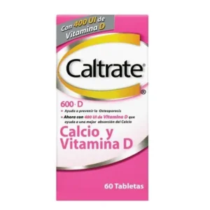 CALTRATE 600 MG + VIT D 400 UI - CAJA x 60 TAB