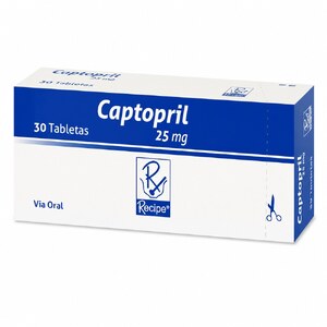 CAPTOPRIL 25 MG - CAJA x 30 TAB