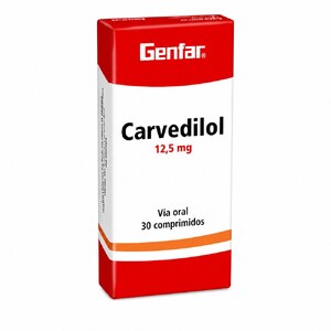 CARVEDILOL 12.5 MG - CAJA x 30 TAB