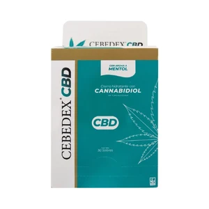 CEBEDEX CREMA TOP HIDRATANTE CON CANNABIDOL Y MENTOL - CAJA x 30 SOBRES  x 10 G C/U