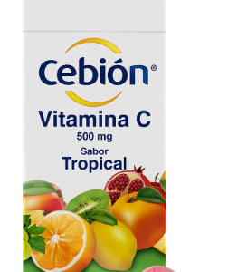 CEBION 500 MG - CAJA x 100 TAB MASTICABLES SABOR TROPICAL