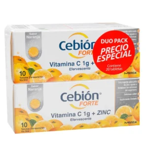 CEBION FORTE 1 GR + ZINC - DUOPACK x 20 TAB EFERV. - PRECIO ESPECIAL