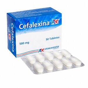 CEFALEXINA 500 MG - CAJA x 50 TAB