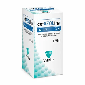 CEFAZOLINA 1 GR POLVO PARA SLN INY - CAJA x 1 AMP