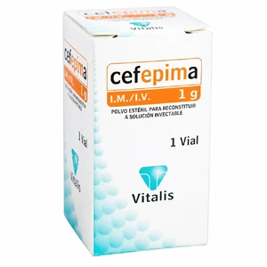 CEFEPIMA 1 GR IM/IV POLVO RECONS SLN INY - CAJA x 1 FCO VIAL