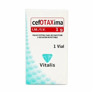 CEFOTAXIMA 1G POLVO RECONST A SLN INY IM/IV - CAJA x 1 FCO VIAL