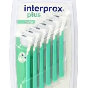 CEPILLO INTERPROX PLUS 2G MICRO x 6 UND (VERDE)