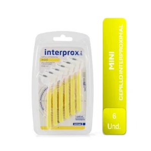 CEPILLO INTERPROX PLUS 2G MINI x 6 UND (AMARILLO)