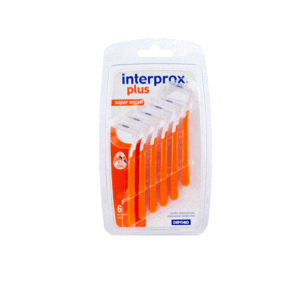 CEPILLO INTERPROX PLUS 2G SUPER MICRO x 6 UND (NARANJA)