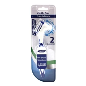 CEPILLO PARA PROTESIS DENTAL CON DOS CABEZAS PROQUIDENT - BLISTER x 1 UND