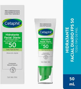 CETAPHIL HIDRATANTE FACIAL DIARIO UVA/UVB FPS 50 EMULSION TOP. - TUBO x 50 ML