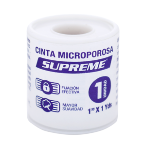 CINTA MICROPORE PIEL 1` x 1 YDS - CARRETE x UNIDAD - SUPREME
