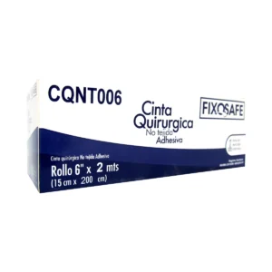 CINTA QUIRURGICA NO TEJIDA ADHESIVA FIXOSAFE 6` x 2 MTS (15 CM x 200 CM) - CAJA x 1 ROLLO