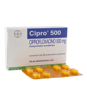 CIPRO 500 MG - CAJA x 8 TAB