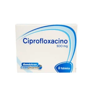CIPROFLOXACIN0 500 MG - CAJA x 6 TAB