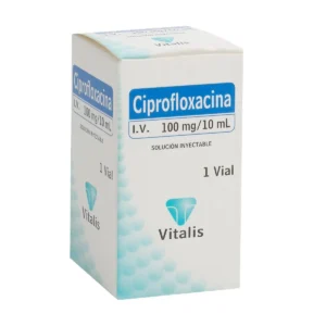 CIPROFLOXACINA 100 MG/10 ML SLN INY - CAJA x 1 AMP