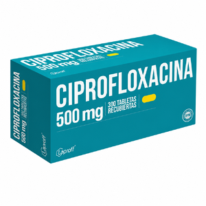 CIPROFLOXACINA 500 MG - CAJA x 300 TAB