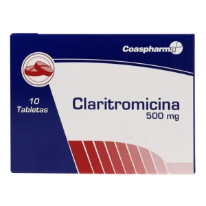 CLARITROMICINA 500 MG - CAJA x 10 TAB