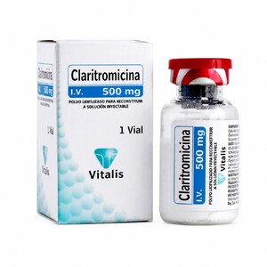 CLARITROMICINA 500 MG POLVO LIOFIL PARA SLN INY - CAJA x 1 AMP