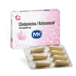 CLINDAMICINA 100 MG/KETOCONAZOL 400 MG - CAJA x 7 OVULOS VAG.
