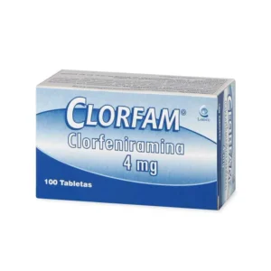 CLORFAM 4 MG - CAJA x 100 TAB