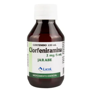 CLORFENIRAMINA 2 MG/5 ML JARABE - FCO x 120 ML