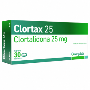 CLORTAX 25 MG - CAJA x 30 TAB