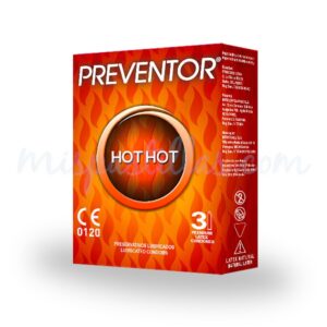 CONDON PREVENTOR HOT HOT - CAJA 48 CAJAS x 3 UND