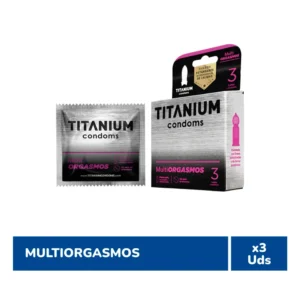 CONDON TITANIUM MULTIORGASMOS - CAJA x 3 UNID
